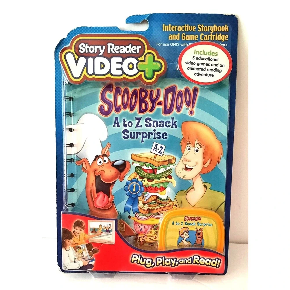 Story Reader Video + Interactive SCOOBY-DOO A to Z Educational Cartridge New‎